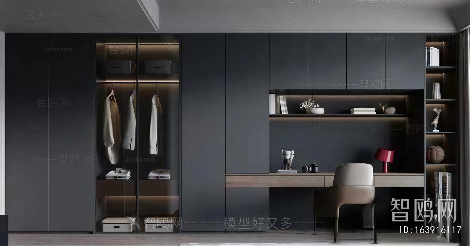Modern Clothes Storage Area