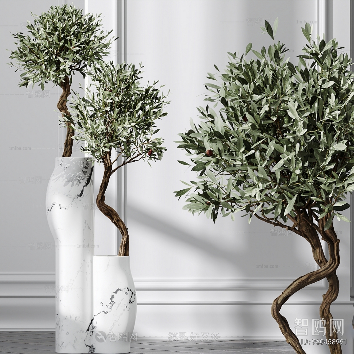 Modern Ground Green Plant Potted Plants