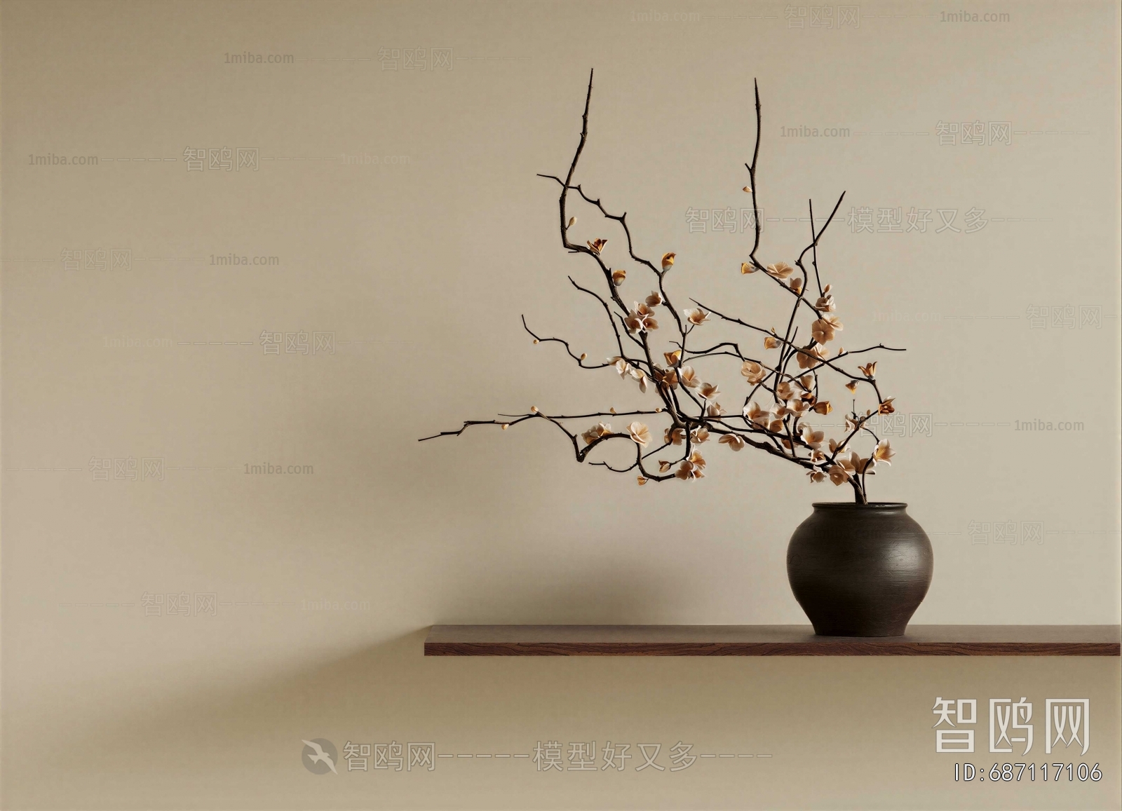 New Chinese Style Flower Arrangement