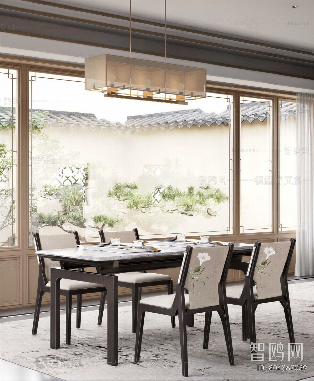 New Chinese Style Dining Room