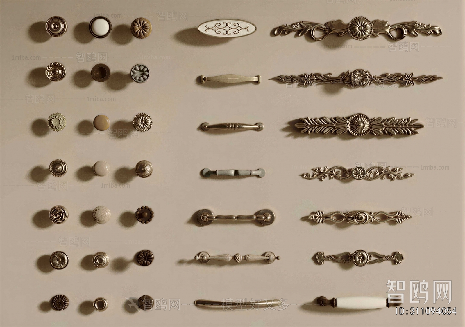 Simple European Style Door Handle