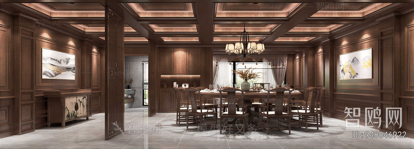 New Chinese Style Dining Room