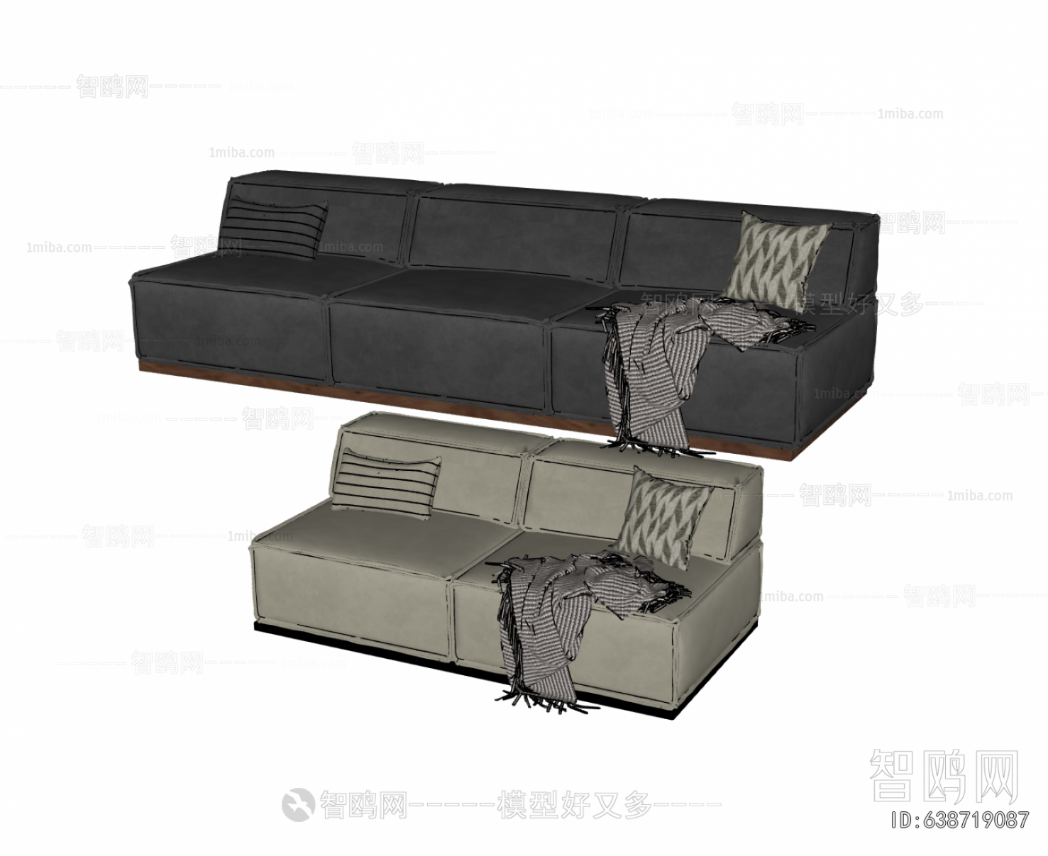 Modern Three-seat Sofa