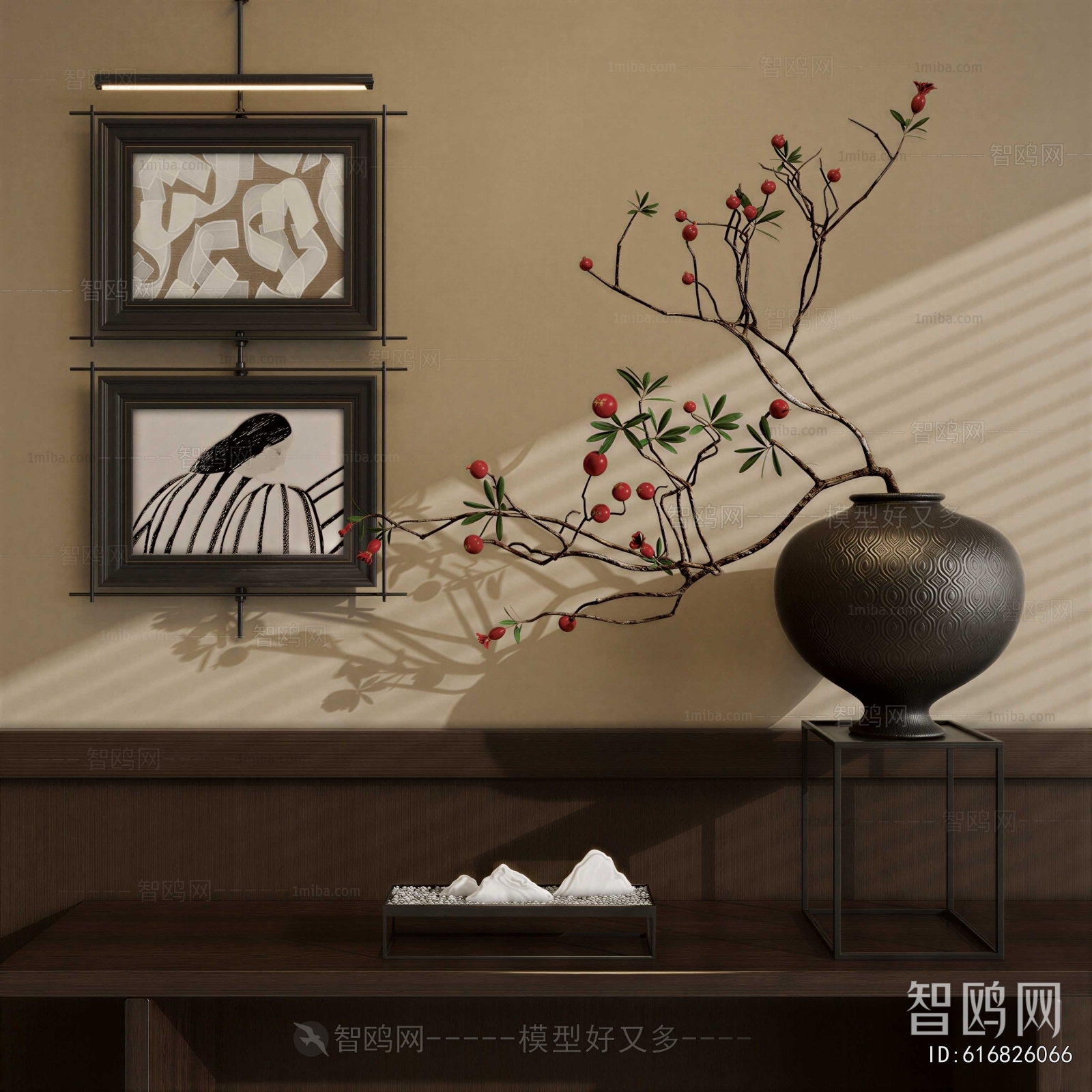 Wabi-sabi Style Clay Pot