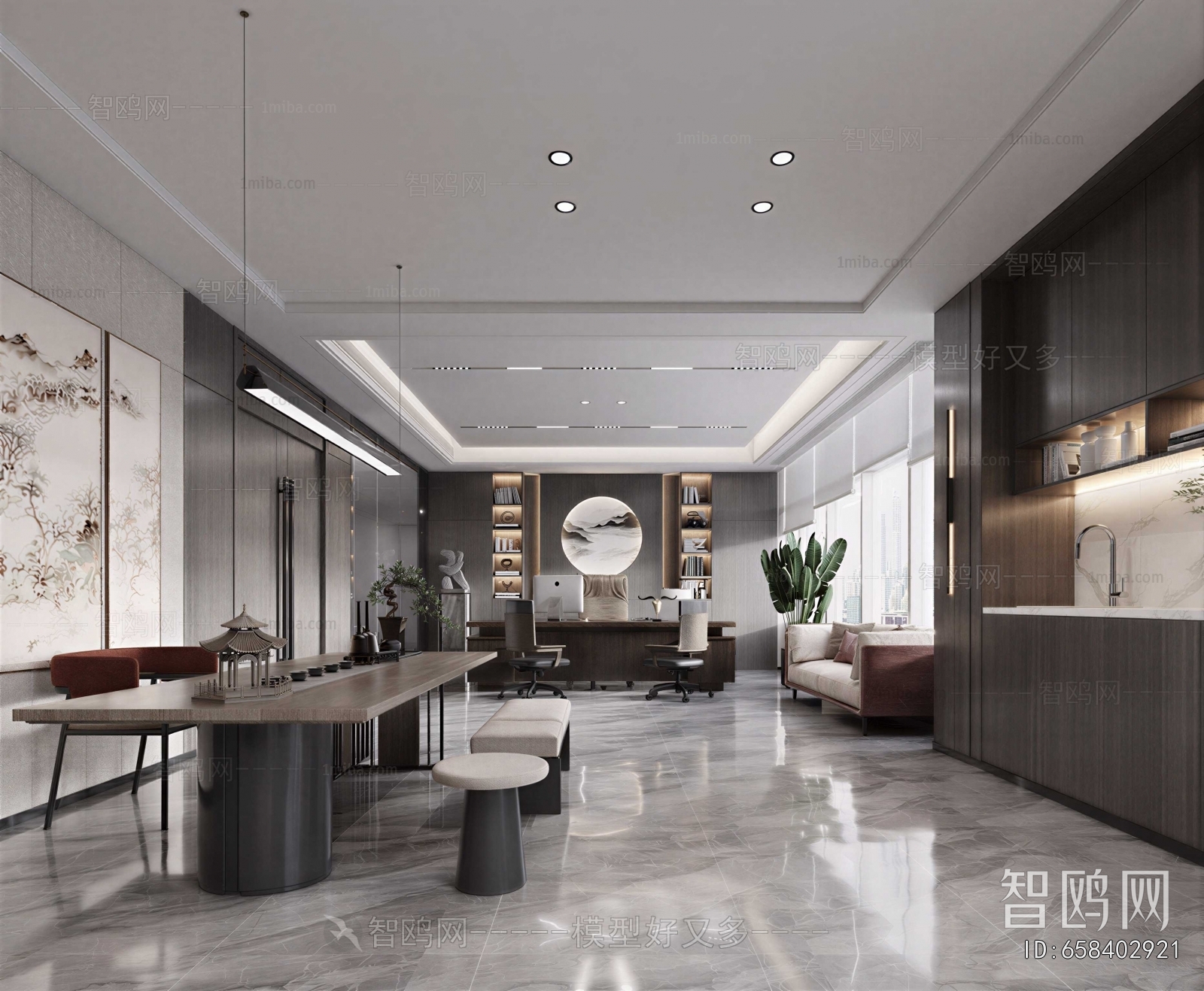 New Chinese Style Manager's Office