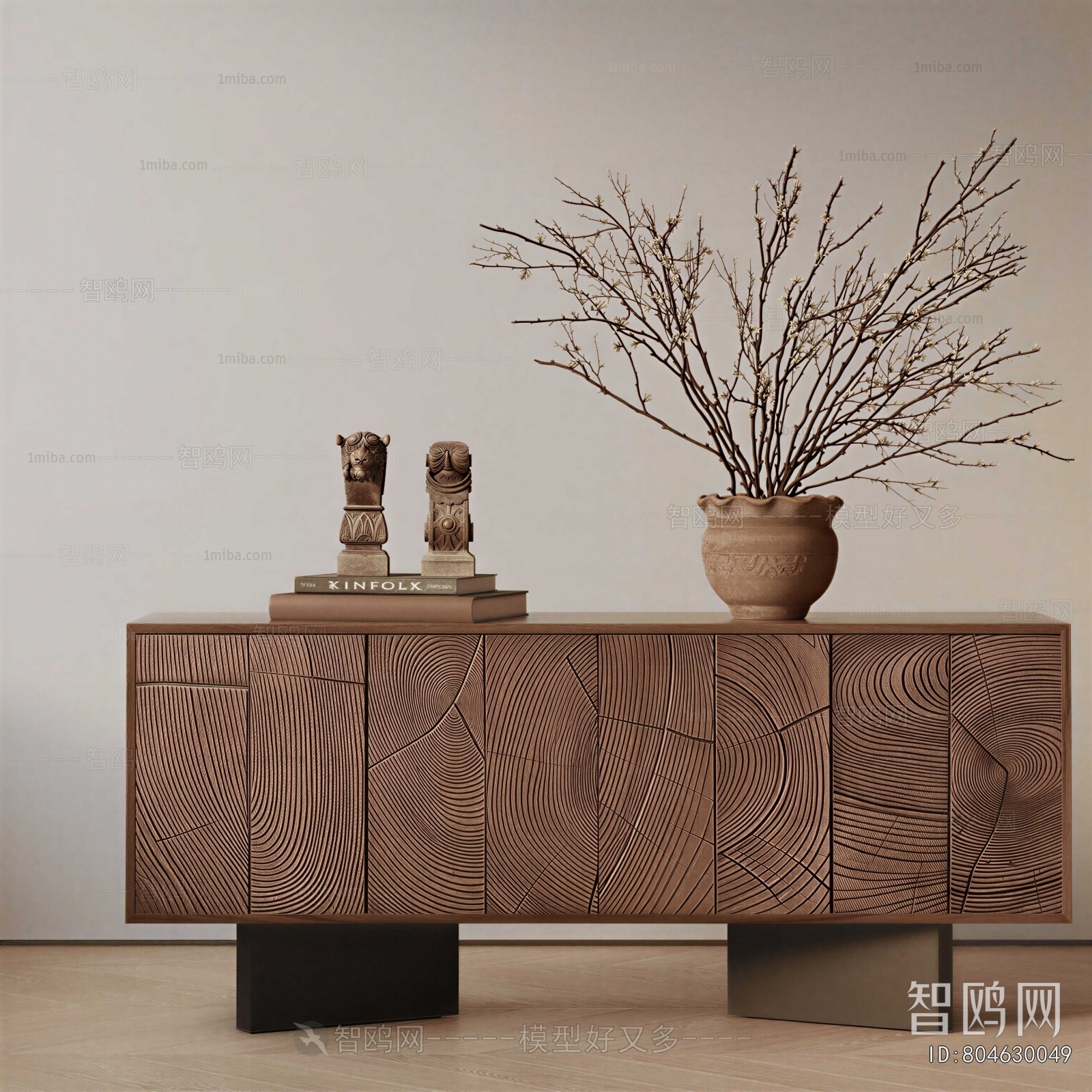 Wabi-sabi Style Entrance Cabinet