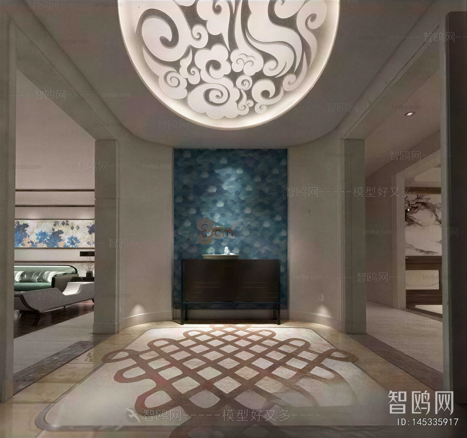 New Chinese Style Hallway