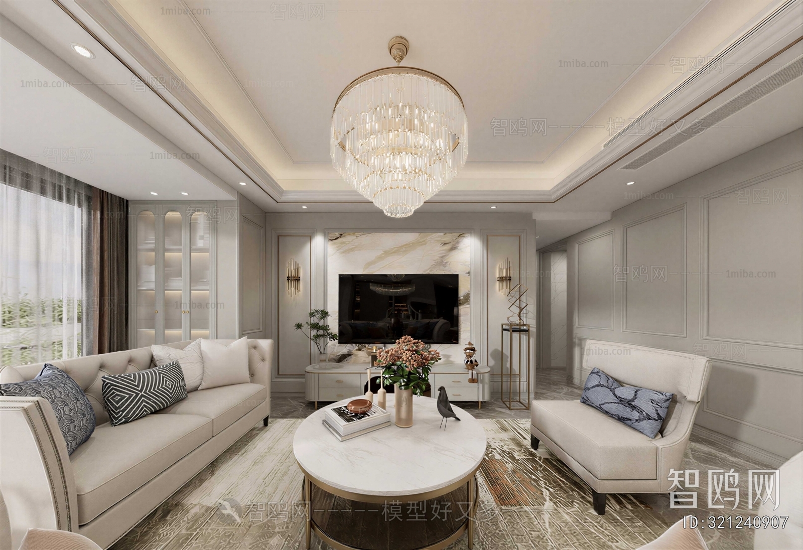 American Style A Living Room