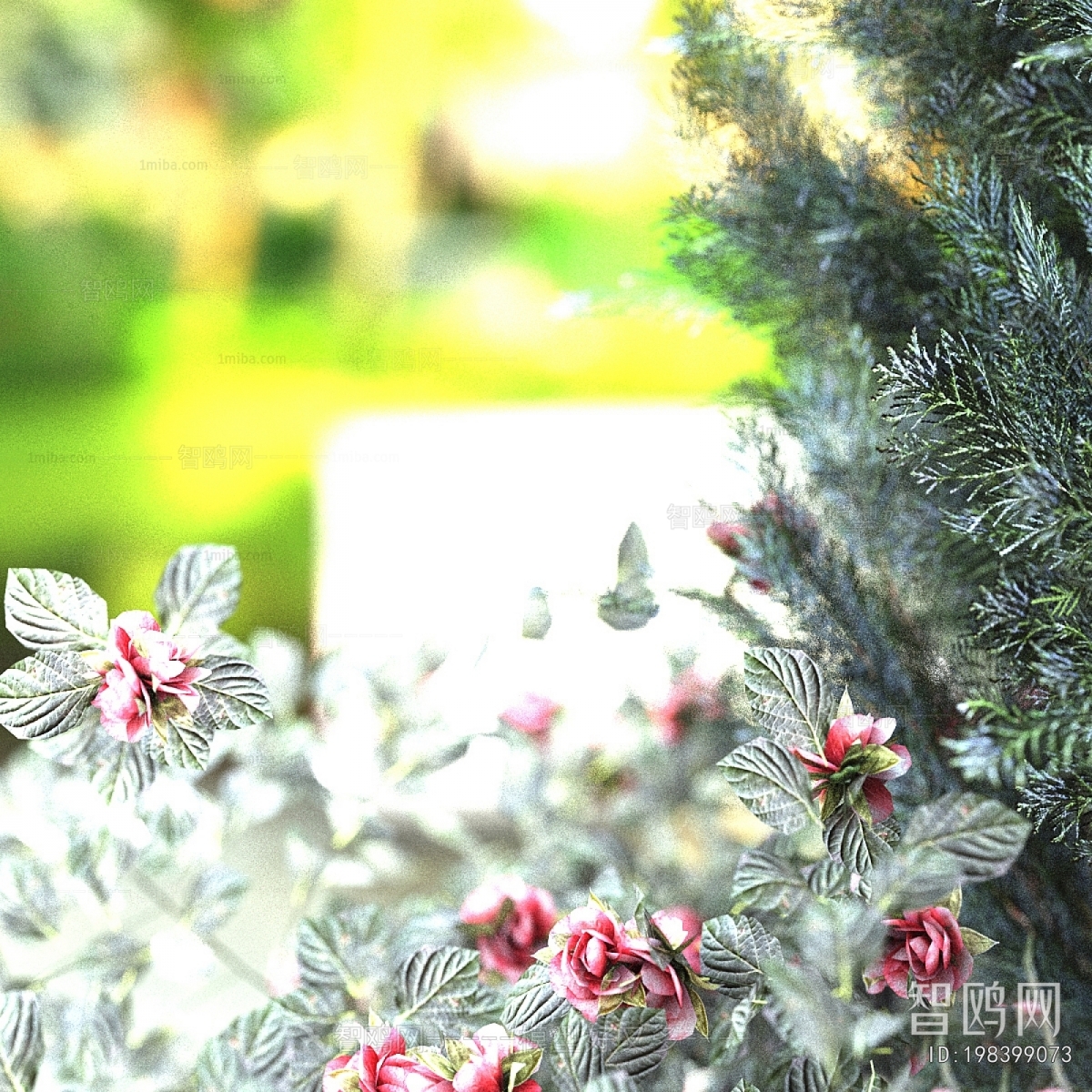 Modern Potted Green Plant