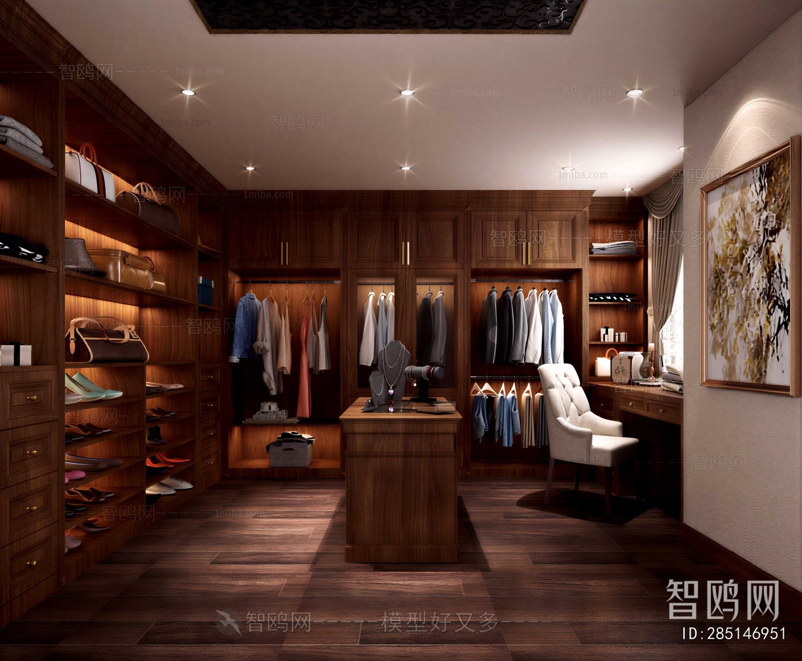Modern Clothes Storage Area