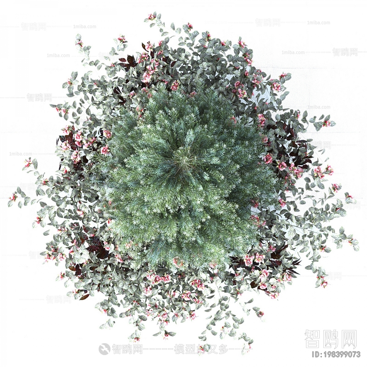 Modern Potted Green Plant