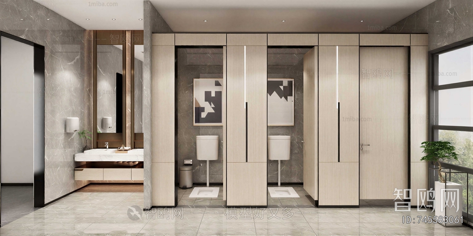 Modern Public Toilet