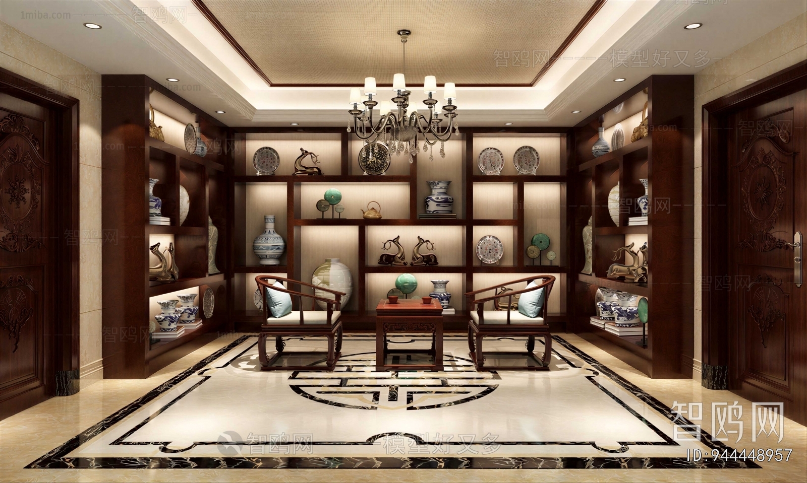 New Chinese Style Study Space