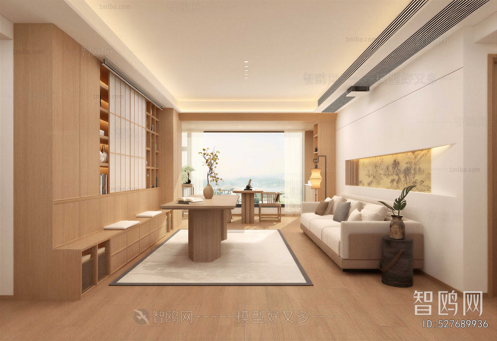 New Chinese Style A Living Room