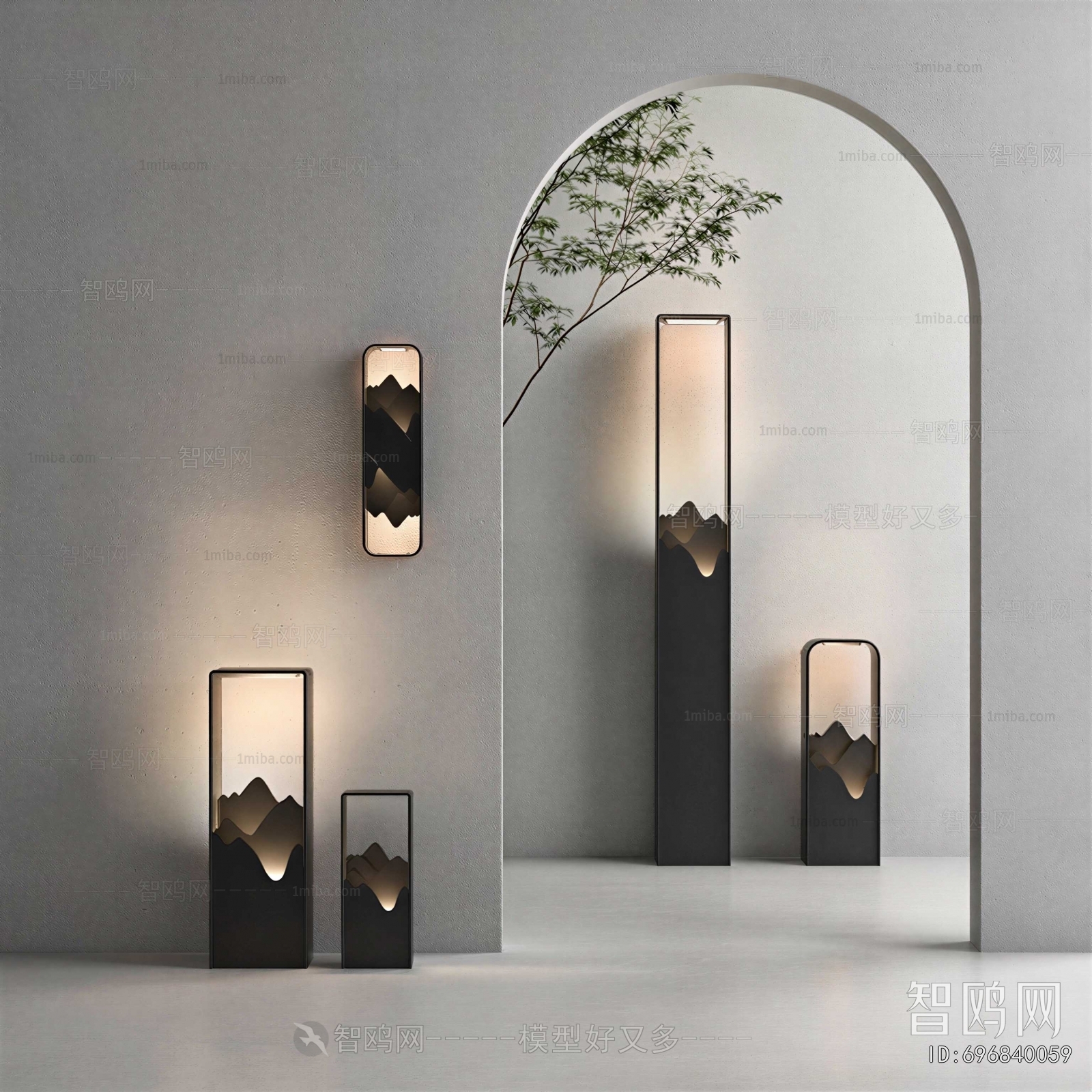 New Chinese Style Floor Lamp