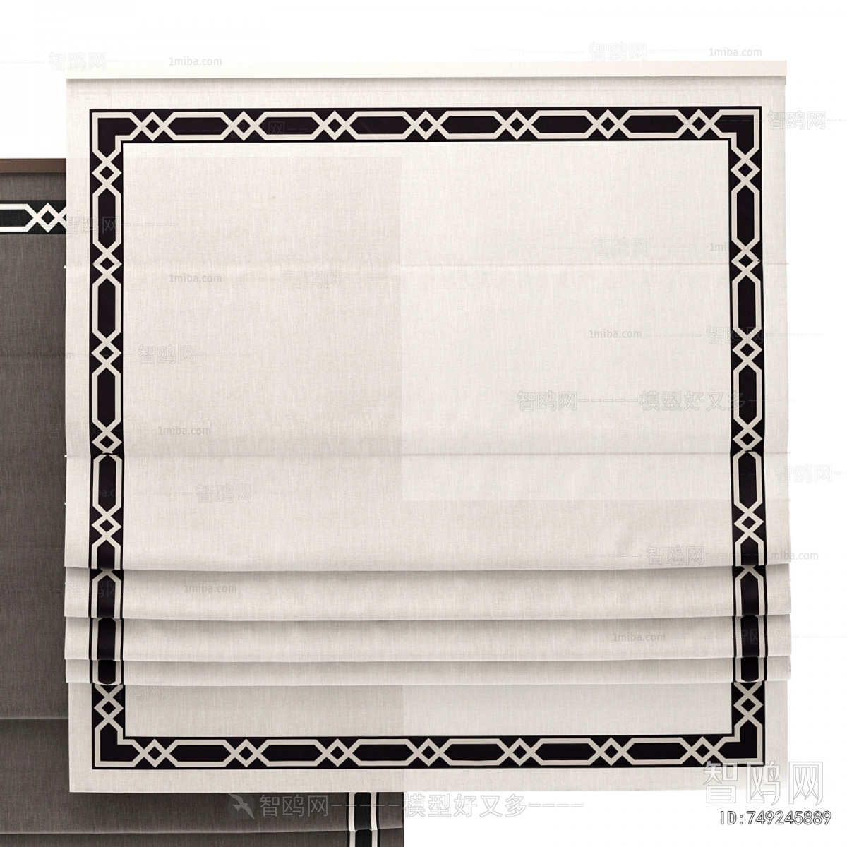 New Chinese Style Roman Curtain