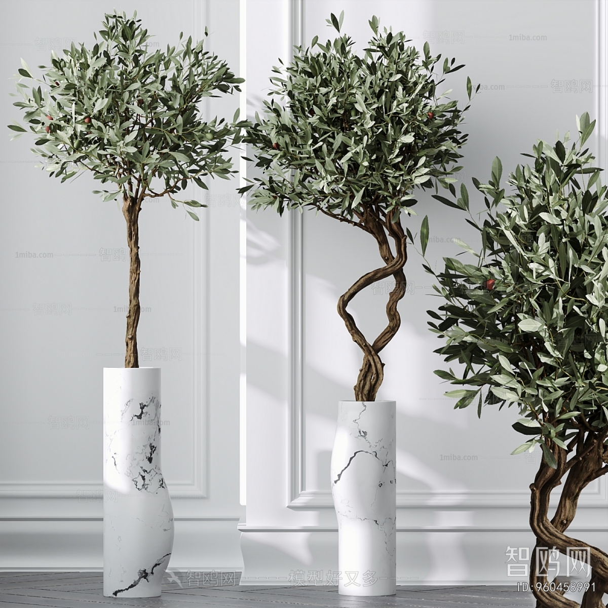 Modern Ground Green Plant Potted Plants