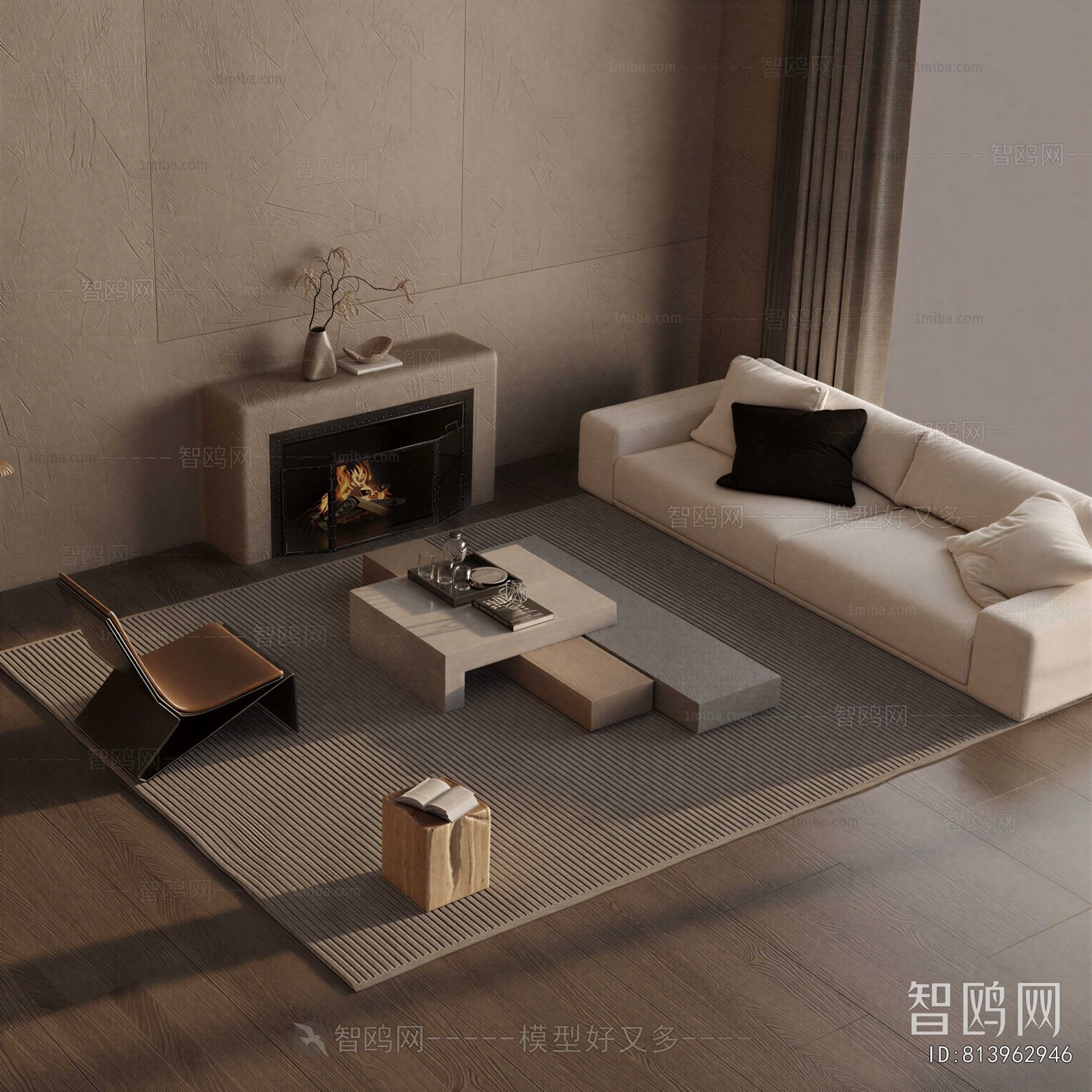 Wabi-sabi Style Sofa Combination