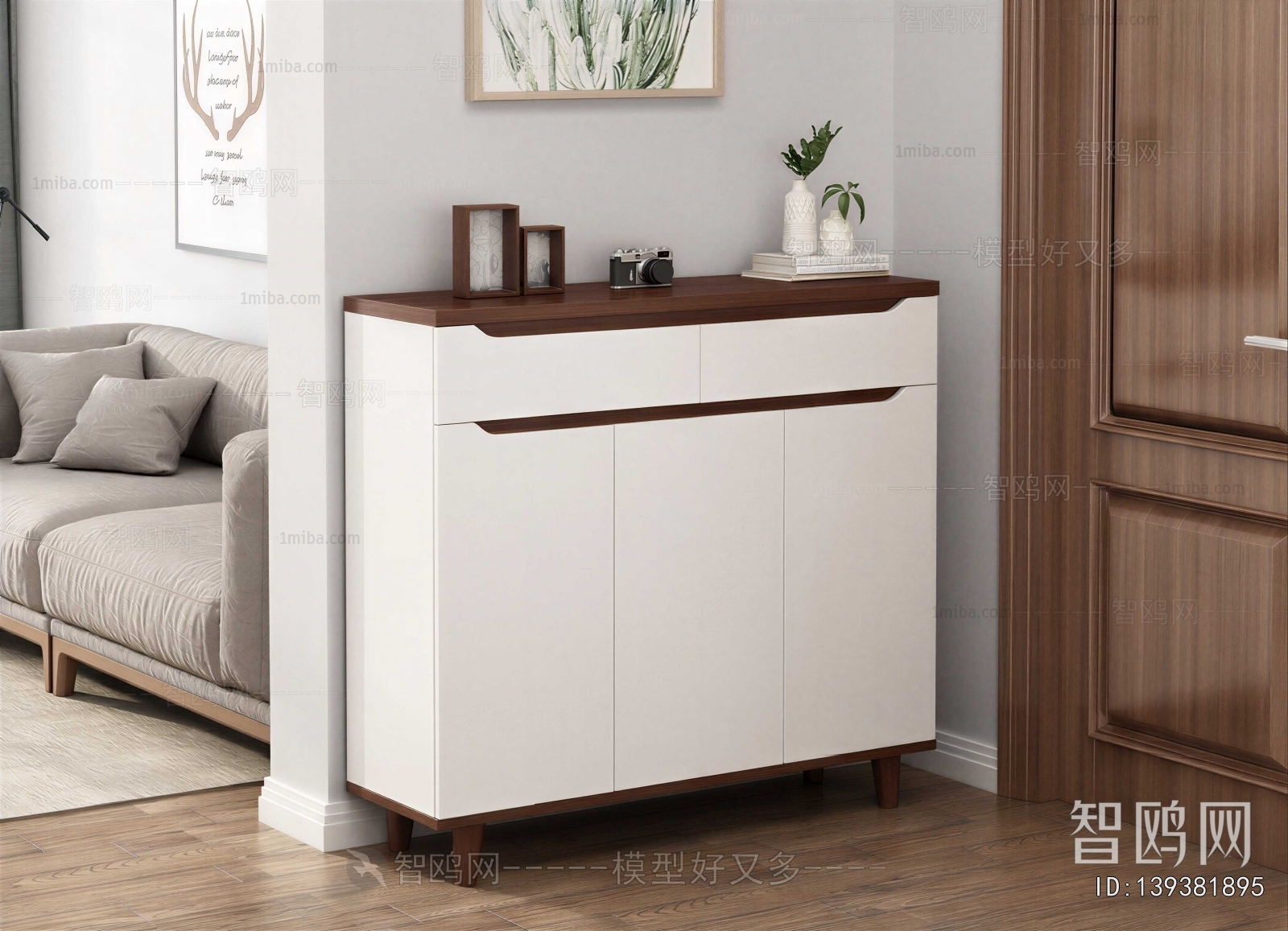 Nordic Style Shoe Cabinet