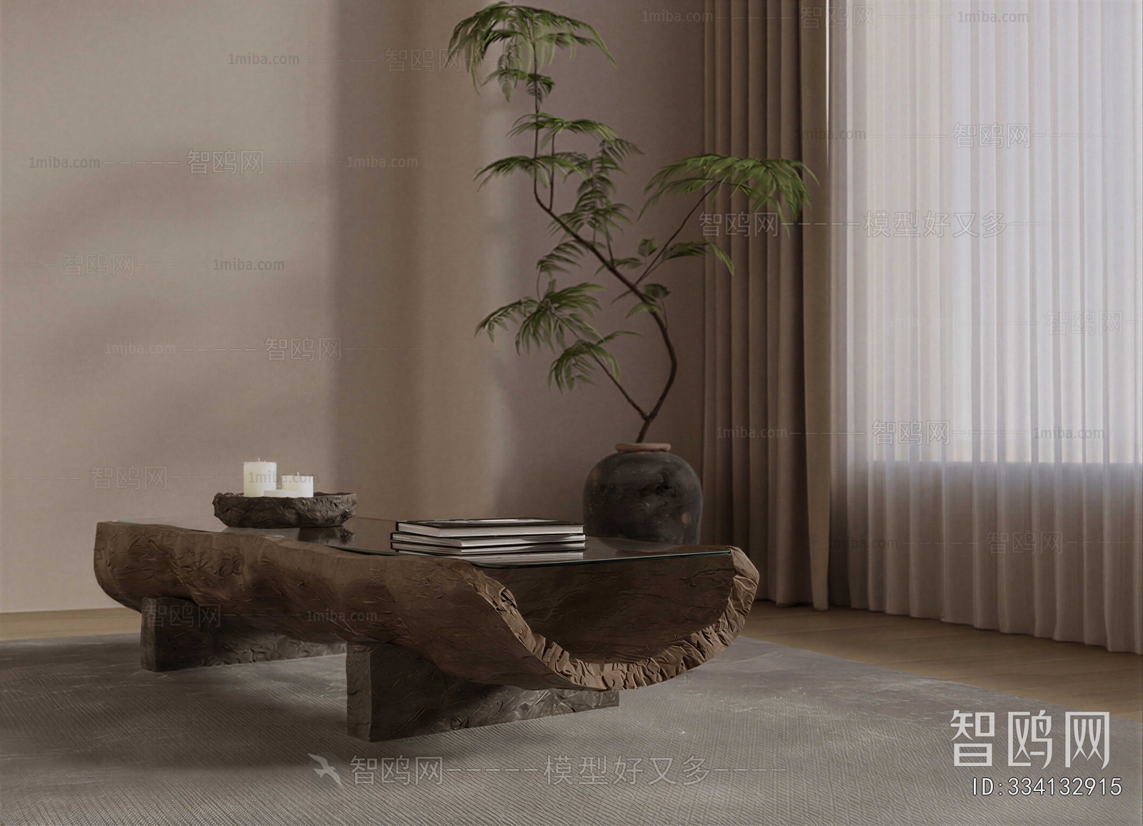 Wabi-sabi Style Coffee Table