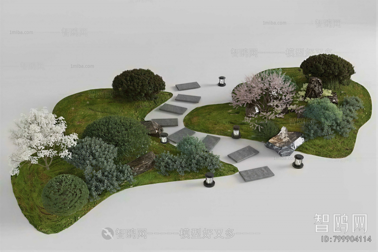 New Chinese Style Rockery Waterscape