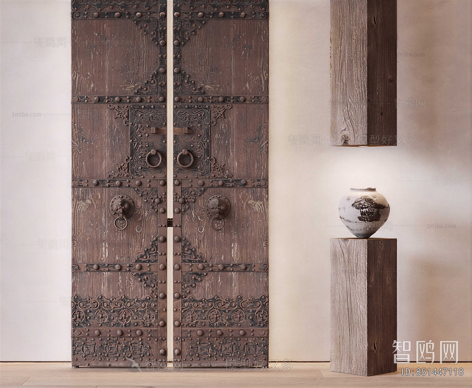 New Chinese Style Double Door