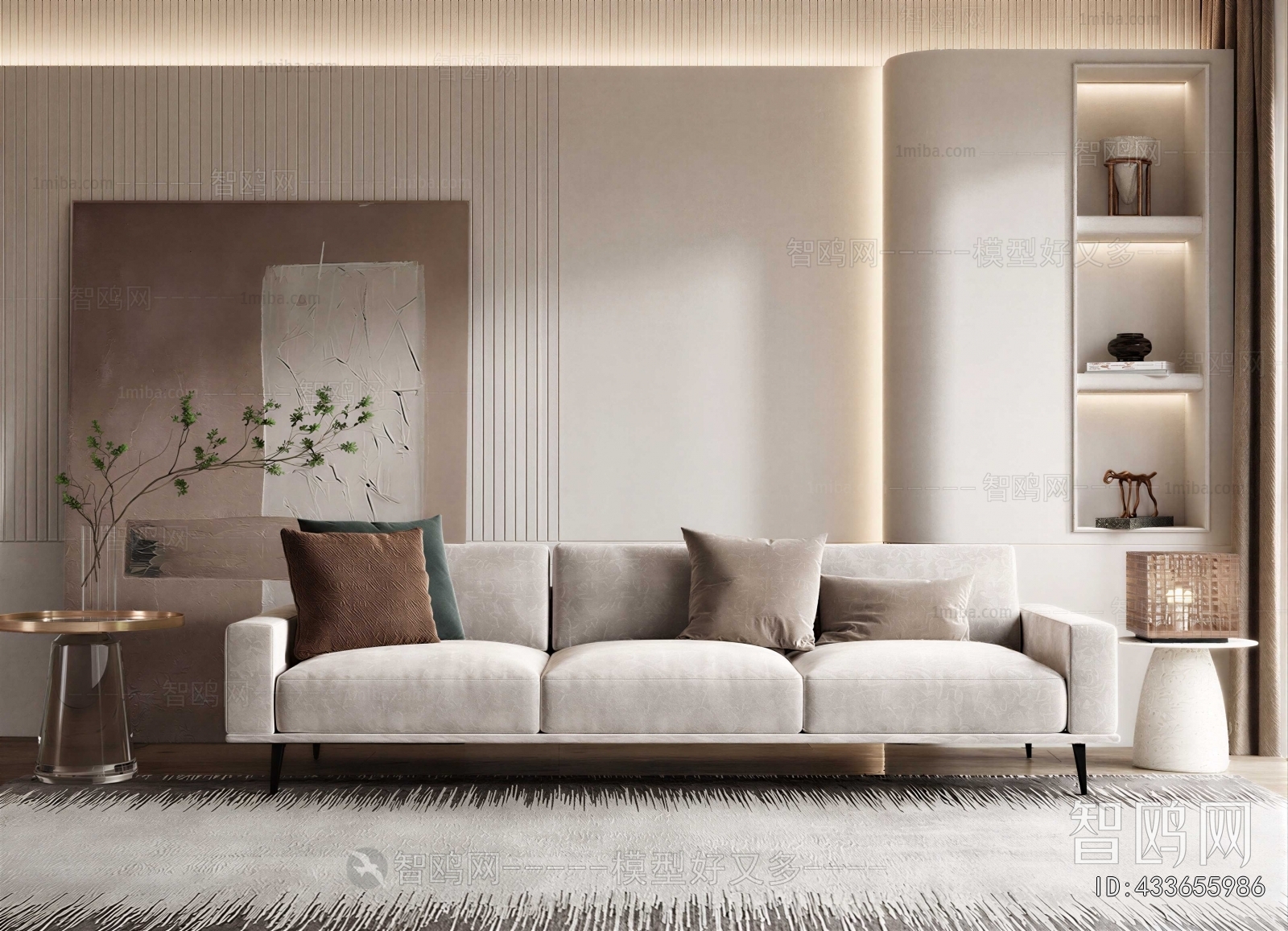 Modern Three-seat Sofa