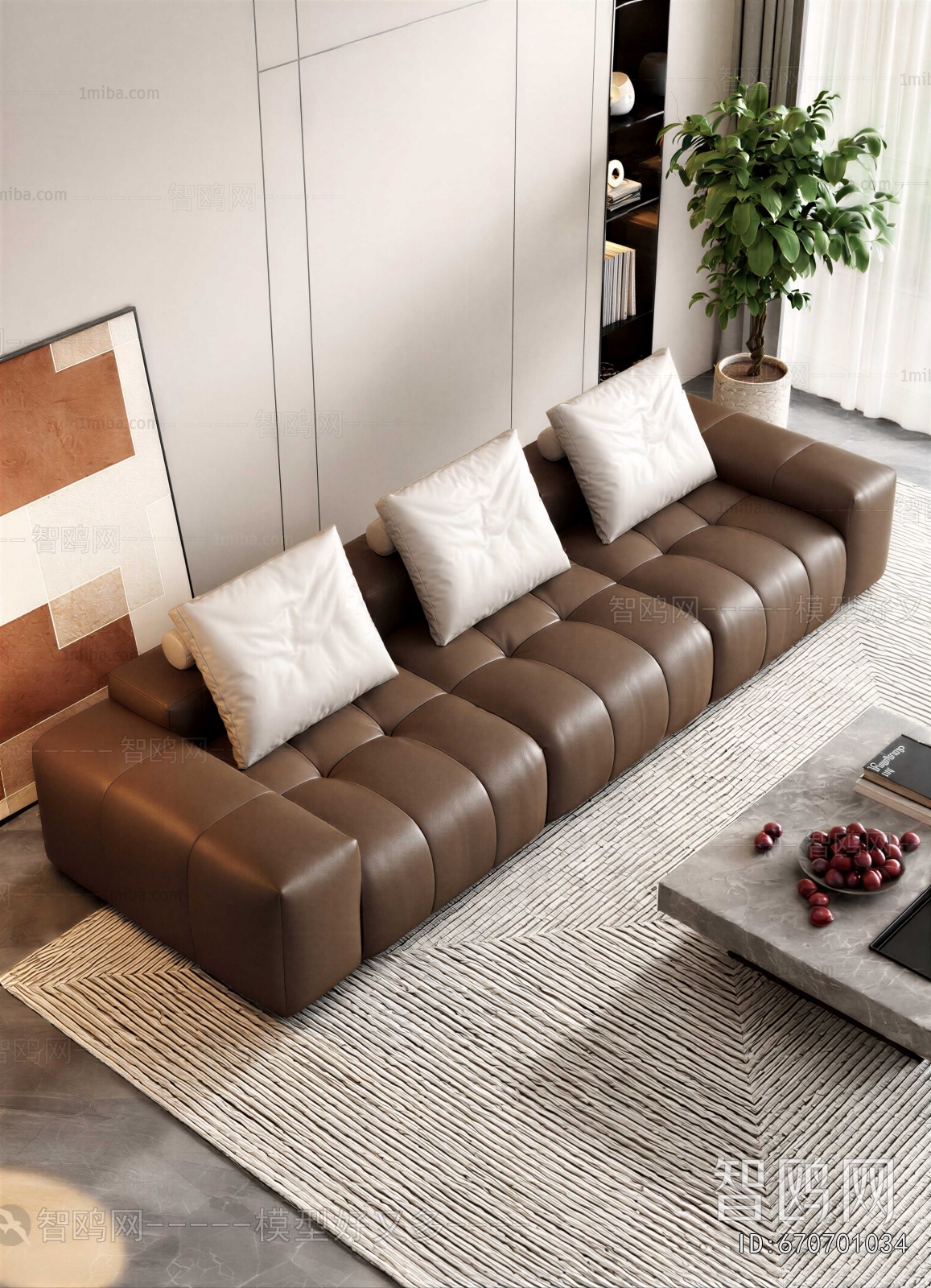 Modern Three-seat Sofa
