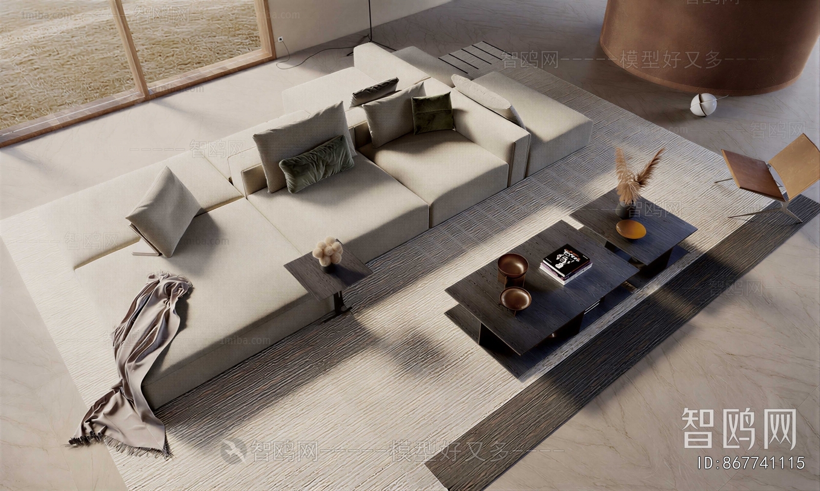 Wabi-sabi Style Sofa Combination