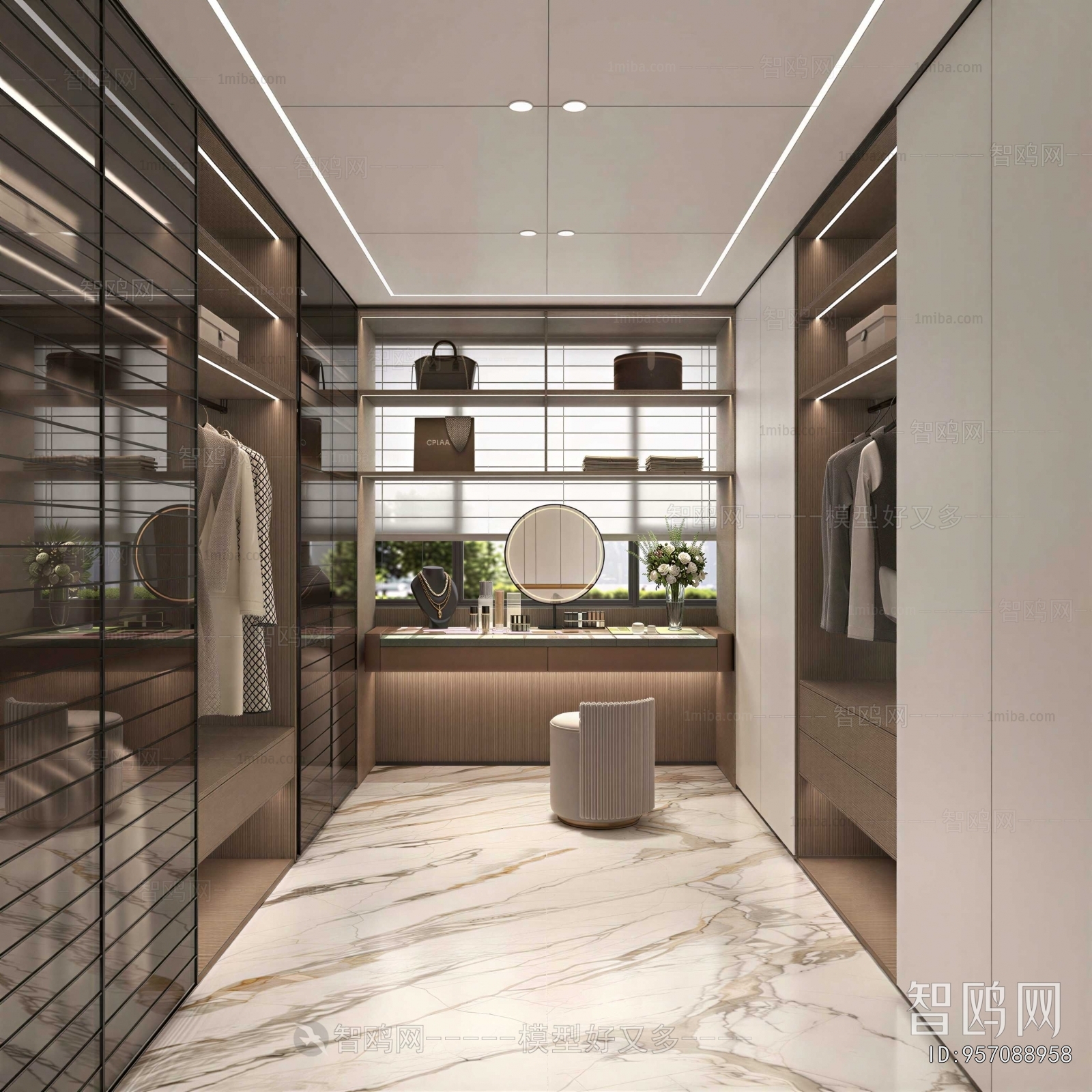 Modern Clothes Storage Area