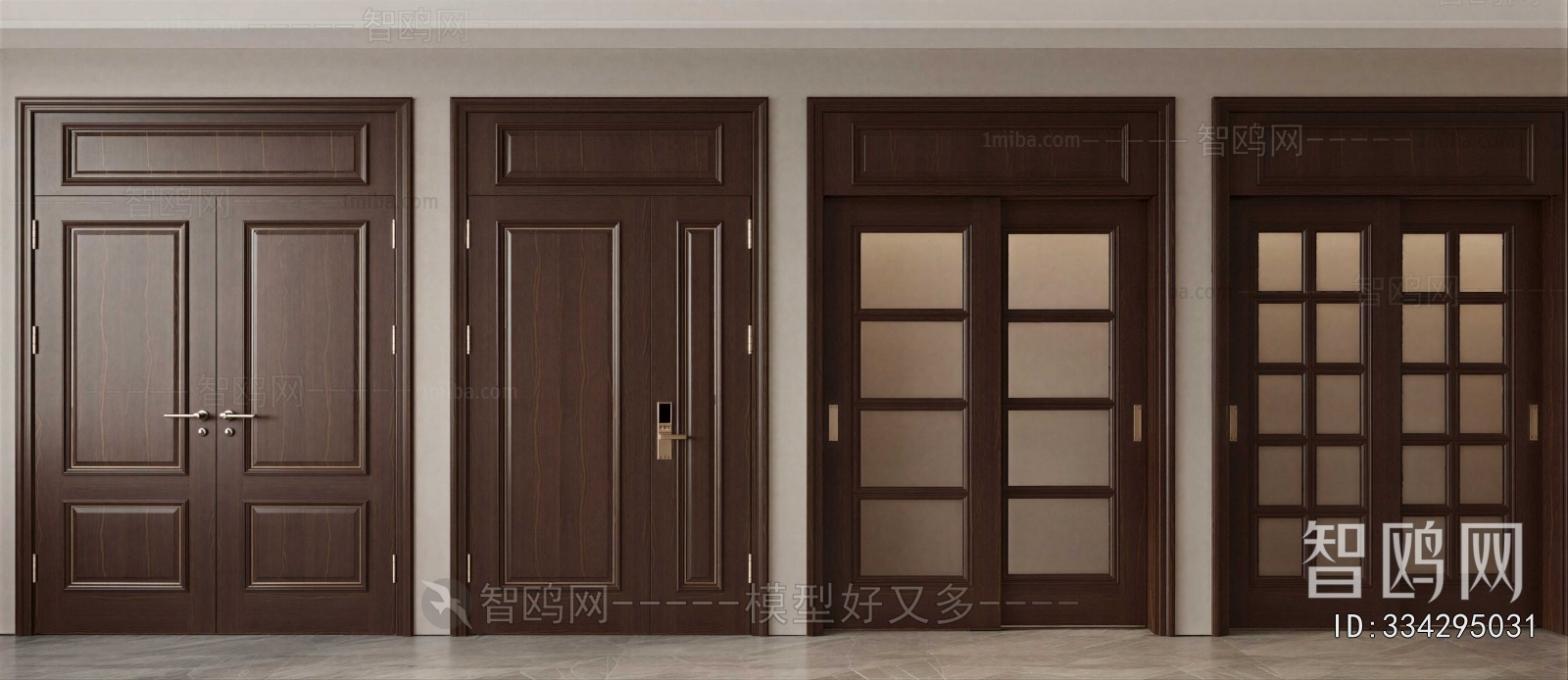 New Chinese Style Double Door