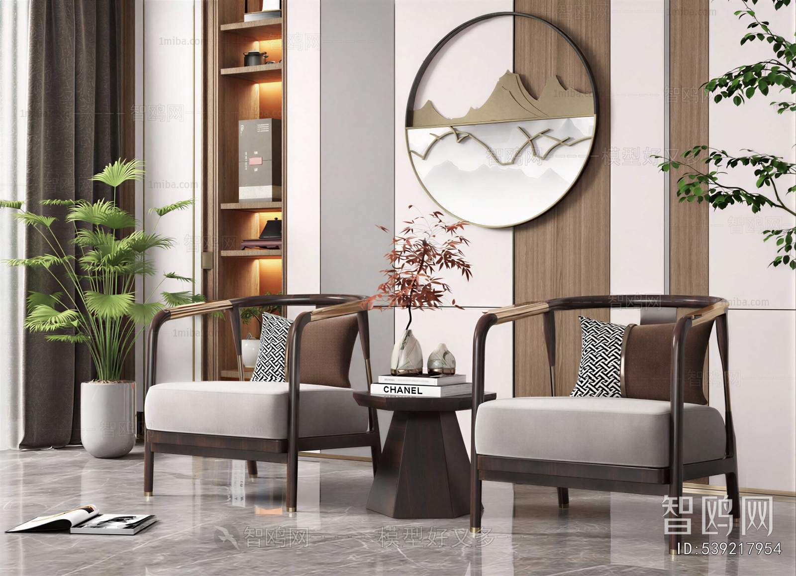 New Chinese Style Lounge Chair