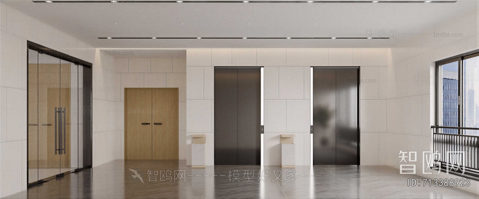 Modern Corridor/elevator Hall