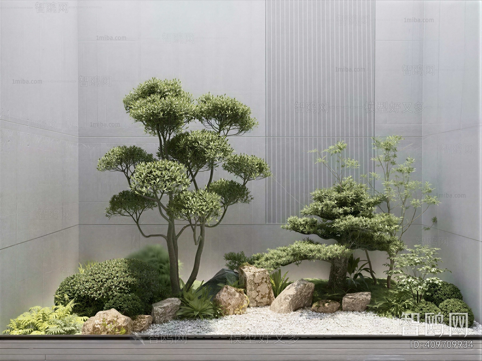 New Chinese Style Plant Landscaping