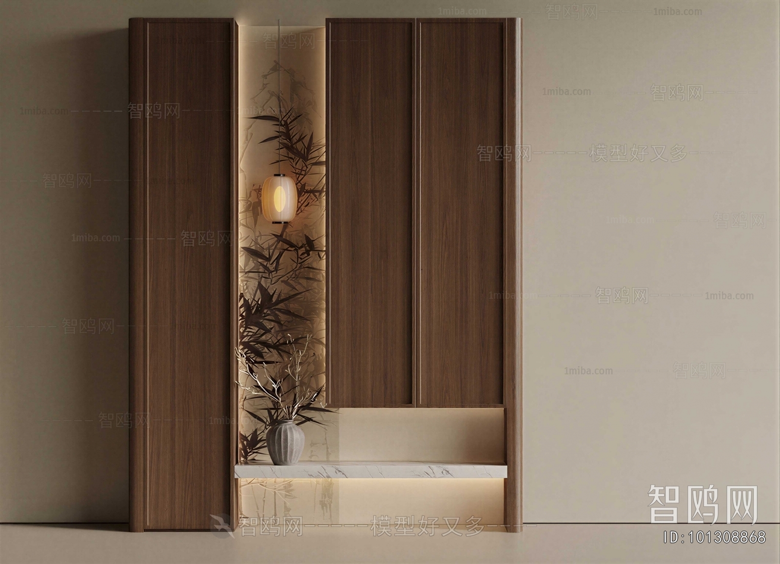 New Chinese Style Entrance Cabinet