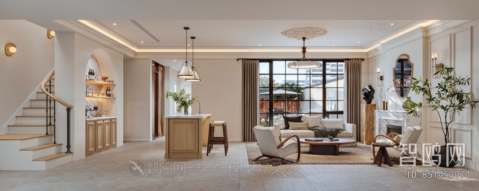 American Style A Living Room