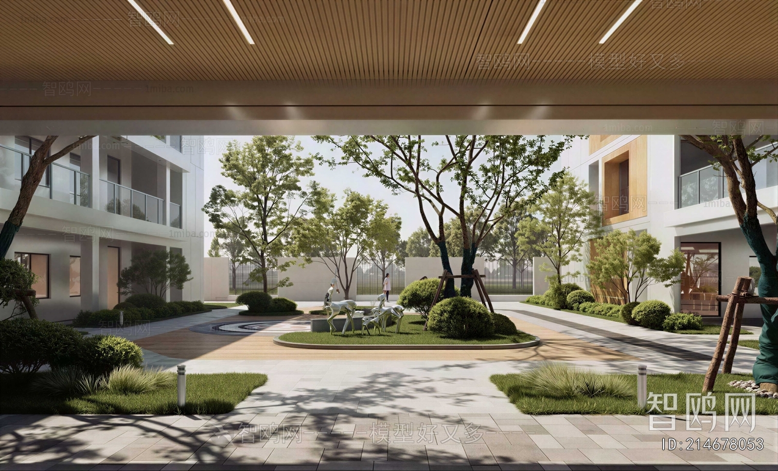 Modern Courtyard/landscape