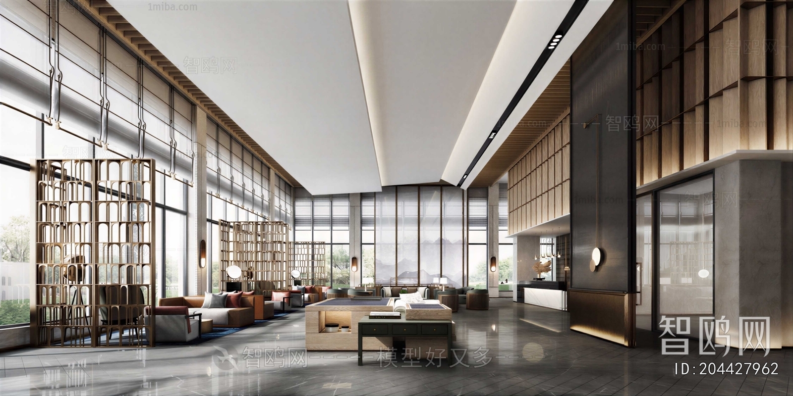 New Chinese Style Lobby Hall