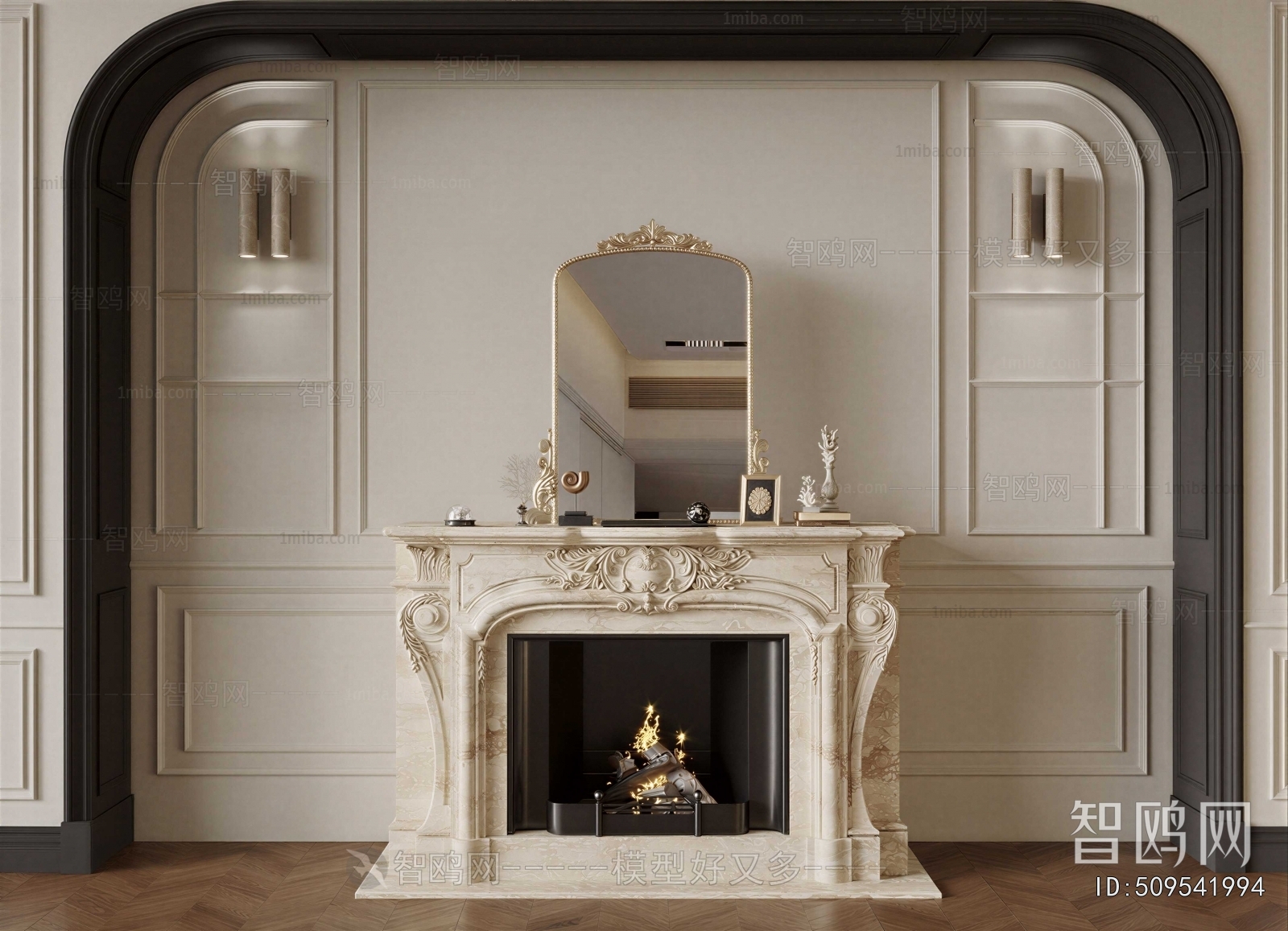 French Style Fireplace