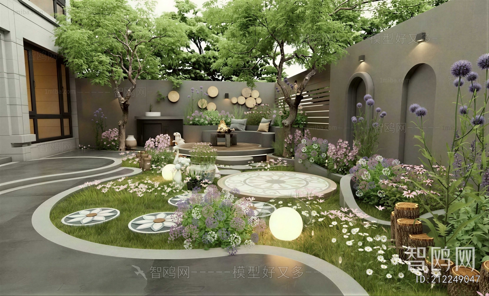 Modern Courtyard/landscape