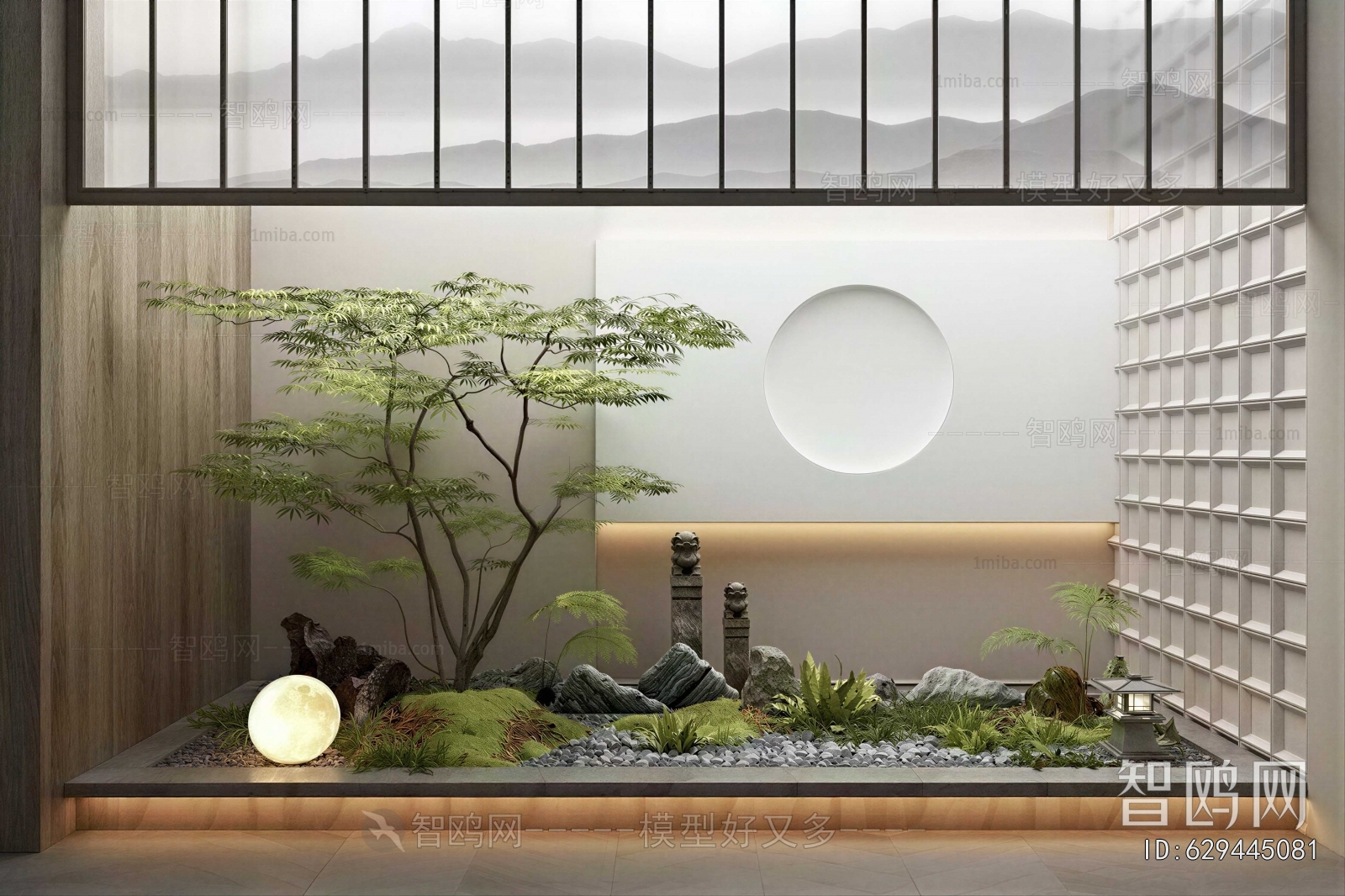 New Chinese Style Plant Landscaping