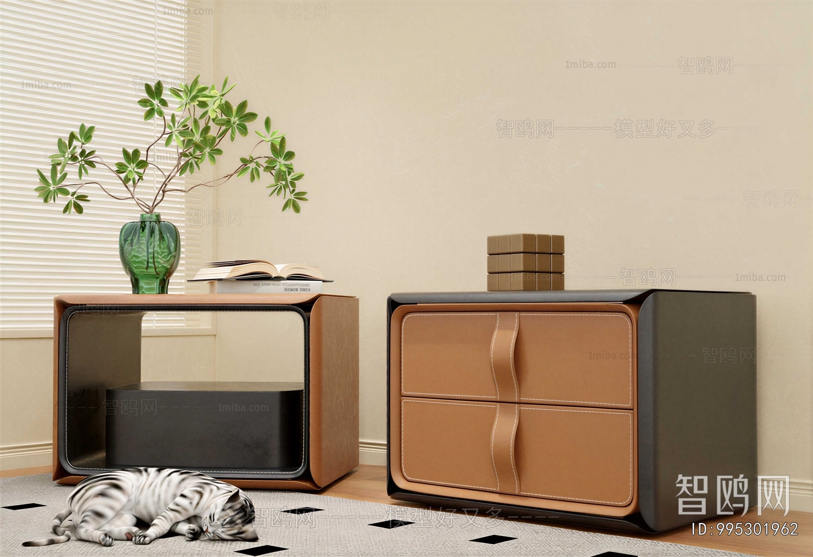 Modern Bedside Cupboard