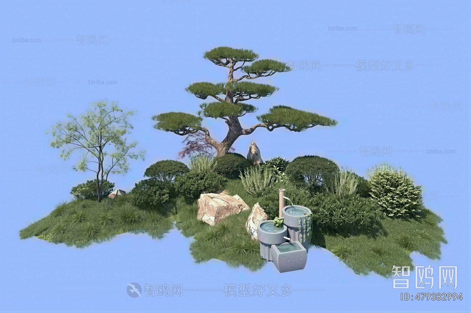 New Chinese Style Plant Landscaping