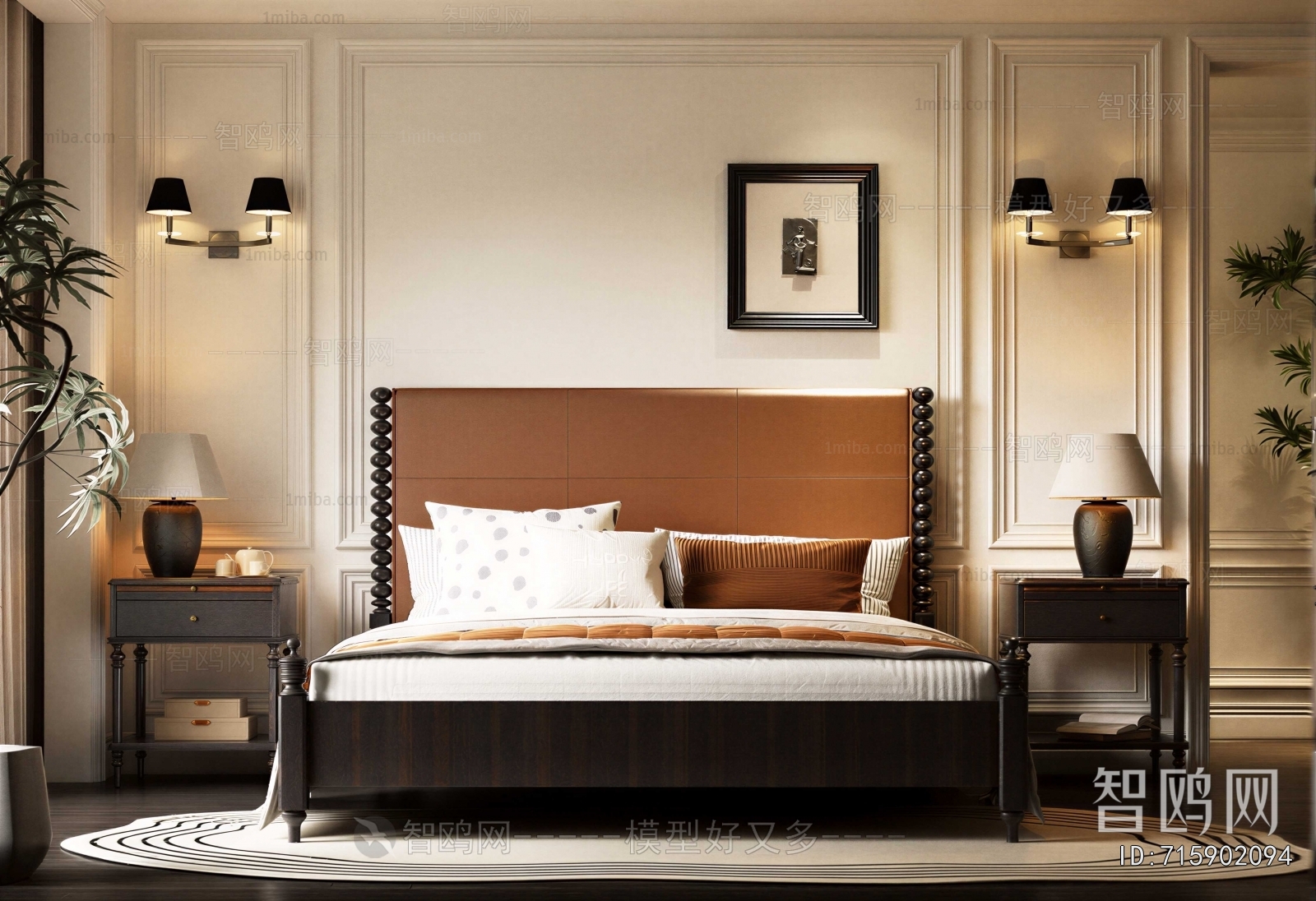 French Style Double Bed