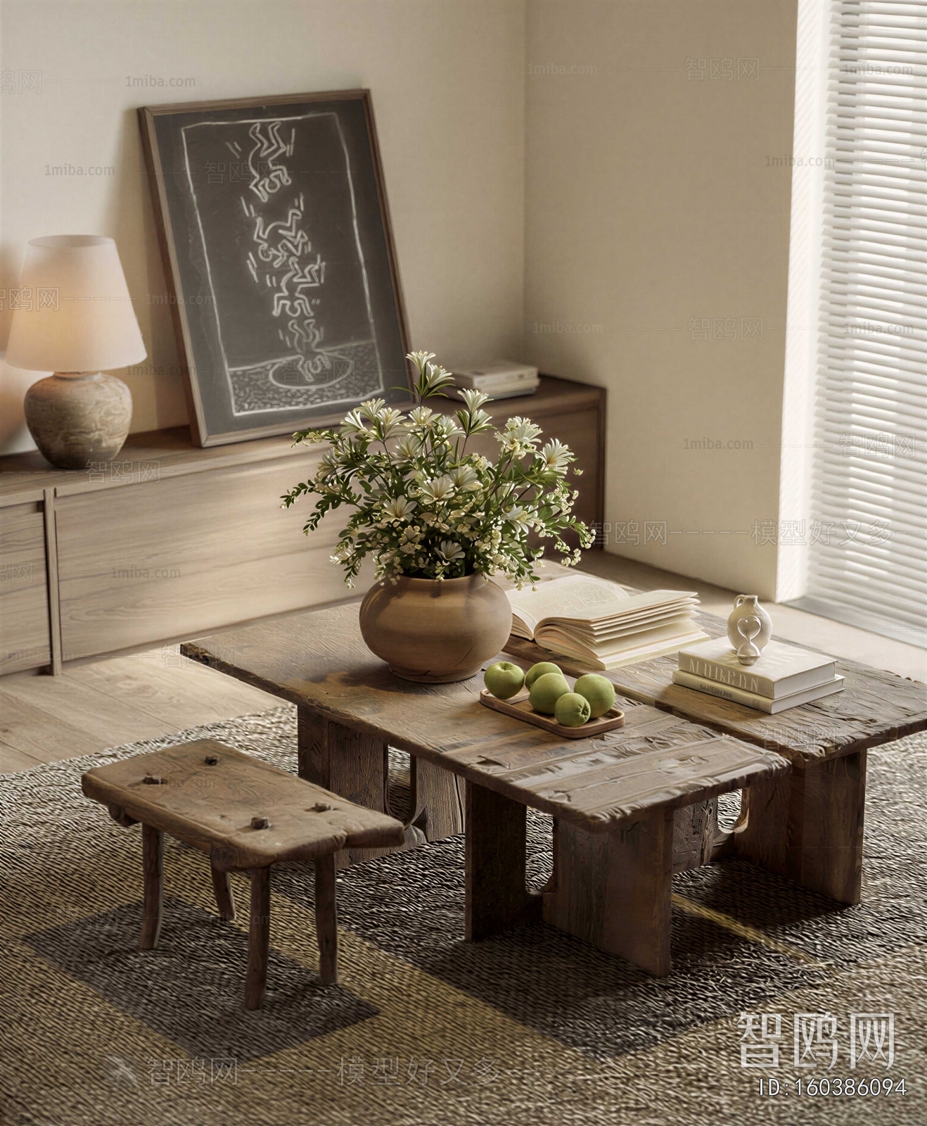 Wabi-sabi Style Tea Tables And Chairs