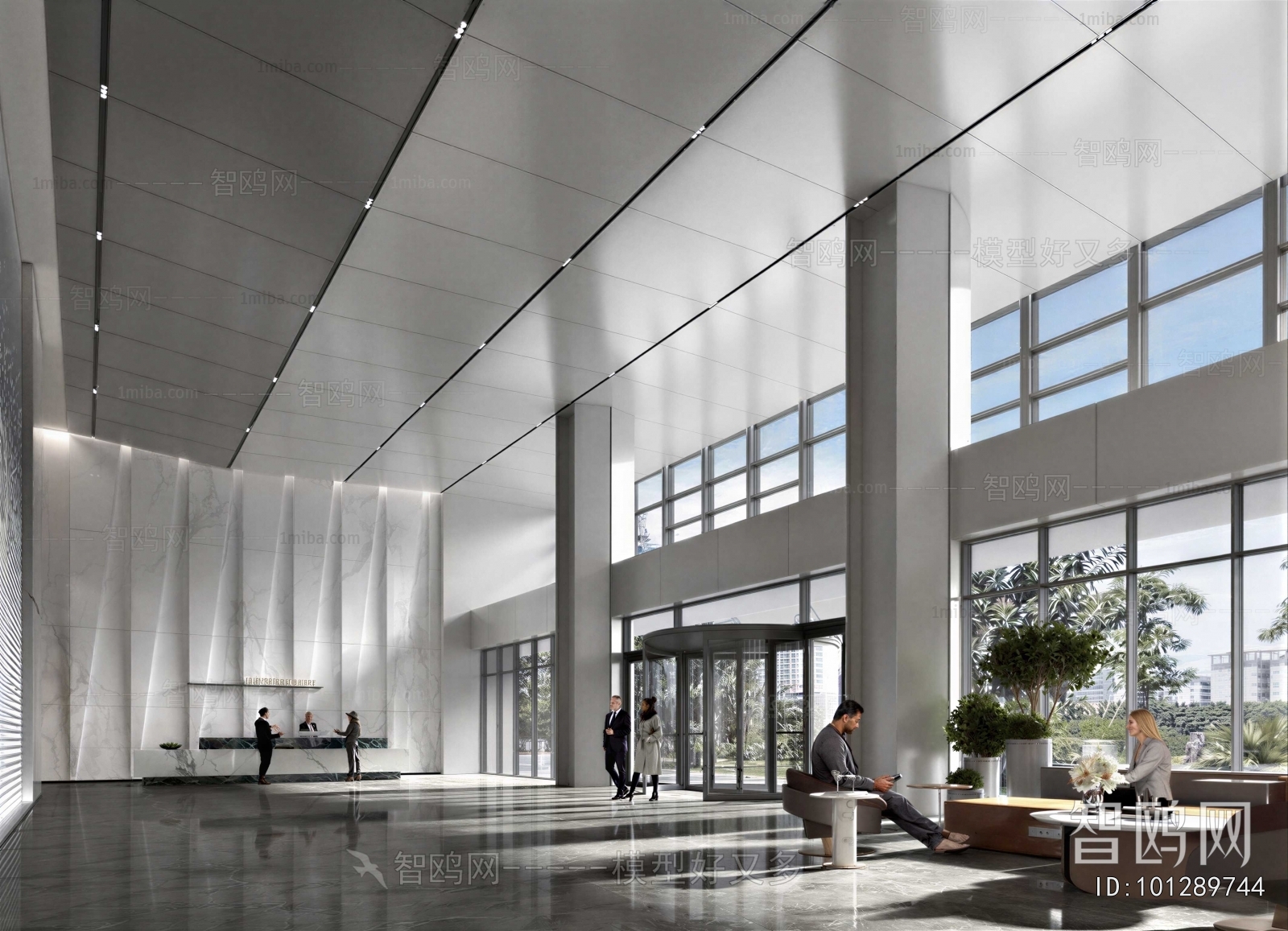 Modern Office Reception Desk