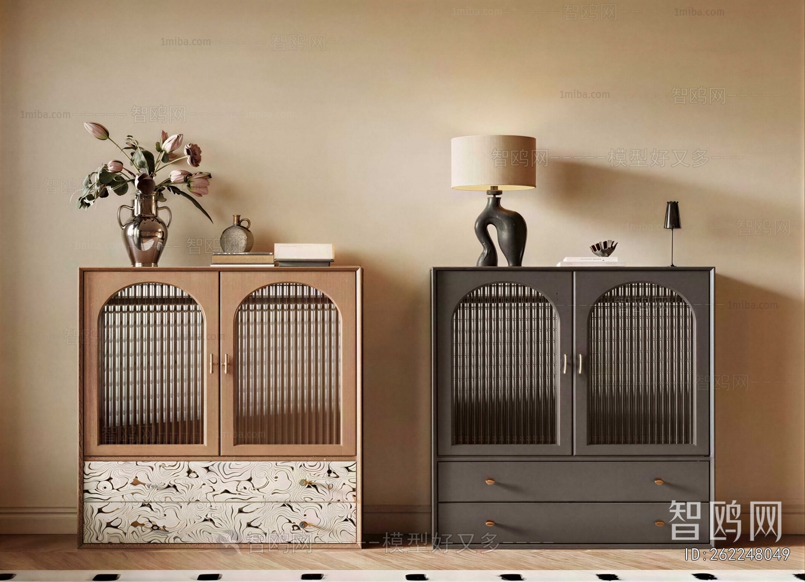 French Style Side Cabinet