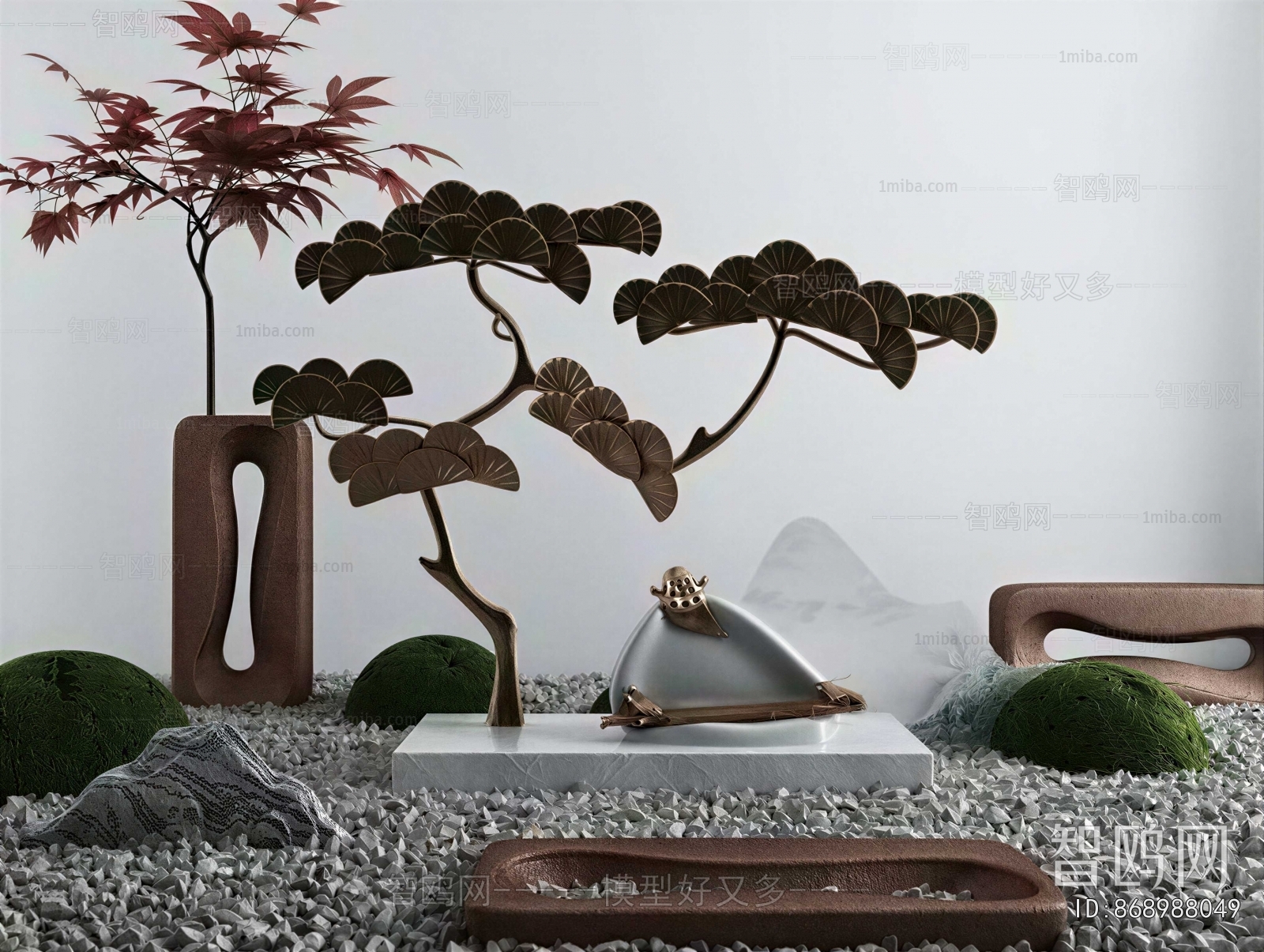 New Chinese Style Plant Landscaping