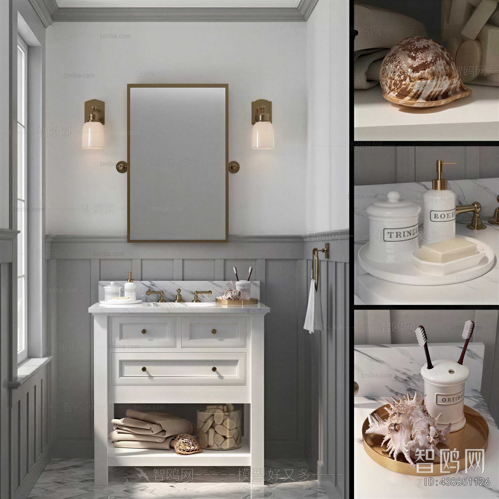 American Style Bathroom Cabinet