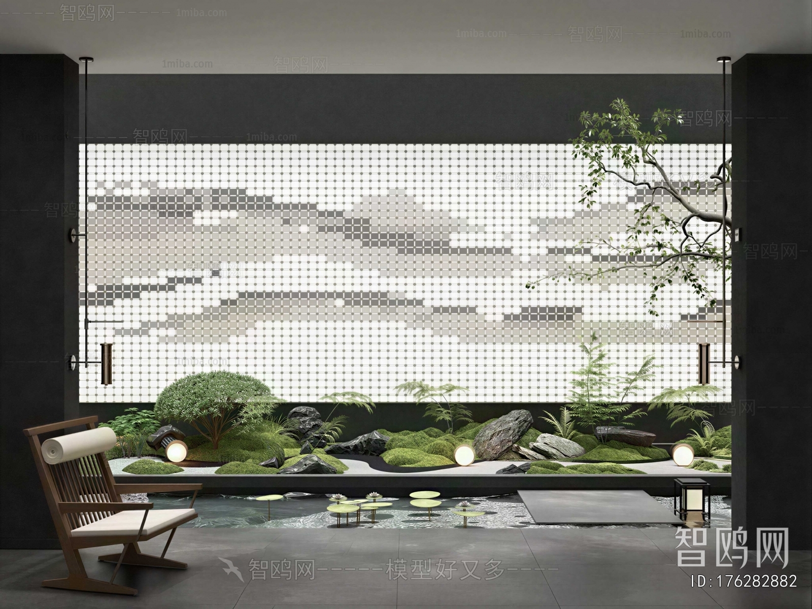 New Chinese Style Plant Landscaping